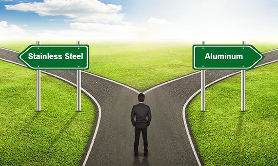 Stainless Steel vs Aluminum Graphic